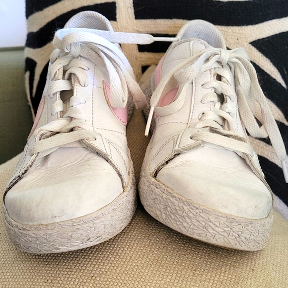 Nike sneakers, leather, white & cotton candy pink - Picture 5 of 8